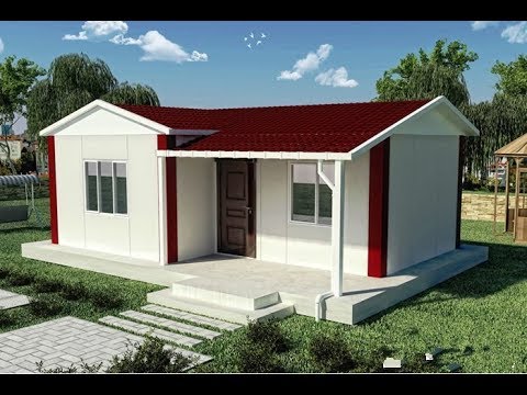 prefabricated foam cement house installation - YouTube