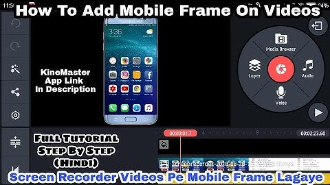 How To Add Mobile Frame On Your Screen Recorder Videos Using Android Mobile (Hindi) | Must Try 🔥🔥
