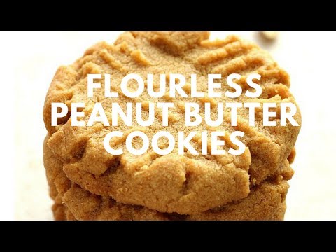 #cookies #glutenfree Flourless Peanut Butter Cookies Recipe - 3 Ingredients only!!