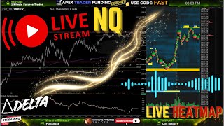 🚀 NQ  Live Stream - Heatmap US100 Cumulative Volume Delta - Day Trading Nasdaq S&P 500 ES SPY QQQ