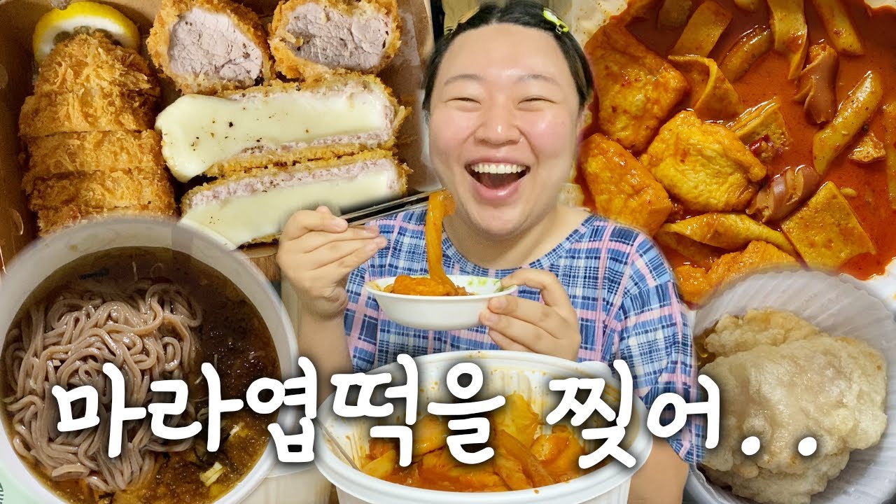 N잡러브이로그🤹단백질 파우더만 3일 먹고 '조금'폭주 하는 브이로그(돈까스/냉모밀/마라엽떡/꿀템하울)