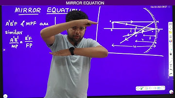 Mirror equation - Derivation - class 12 physics (II PUC)