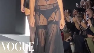 Irina Shayk, Adut Akech, Vittoria Ceretti & More Model Lingerie on the Dolce & Gabbana Runway