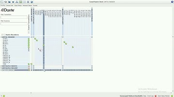 Dante Configuration II Input & Output Mapping of consoles II AEQ Capitol IP II