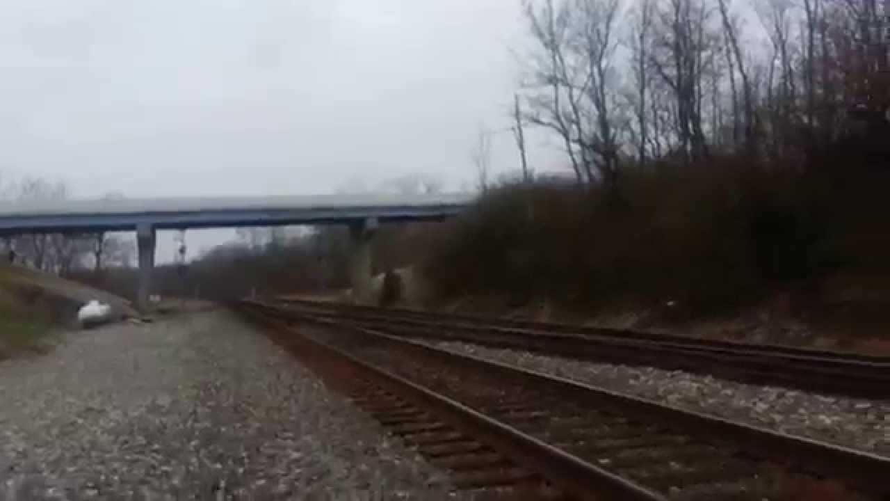 CSX Railroad Tracks at Taylorsville MetroPark north of Dayton, Ohio