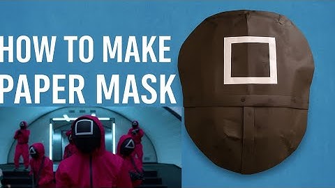 How to Make a Squid Game Paper Mask | Easy DIY Origami Mask Tutorial