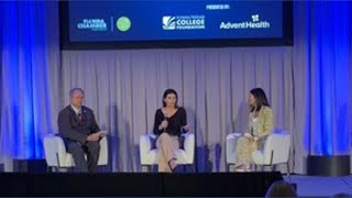 Florida first lady Casey DeSantis speaking in Tampa