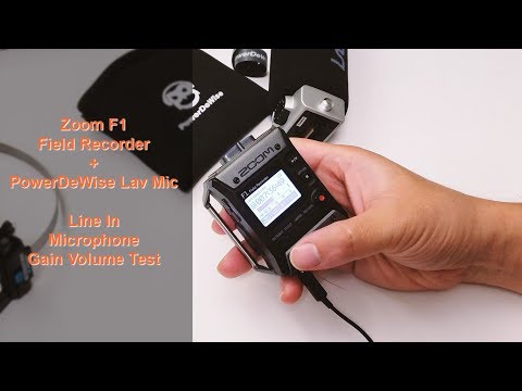 Video Zoom F1 Field Recorder Line/Mic Input Gain Setting... - youtube