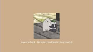 love me back - trinidad cardona (instrumental) ((sped up)) little and reverb