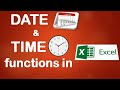 Date and Time functions in Excel || Ms Excel