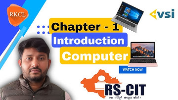 RSCIT Chapter 1 | Introduction to Computers