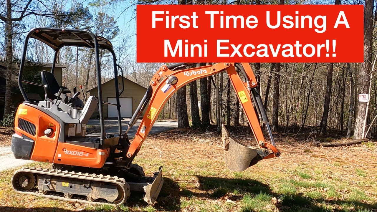 Making a Trail with a Mini Excavator YouTube