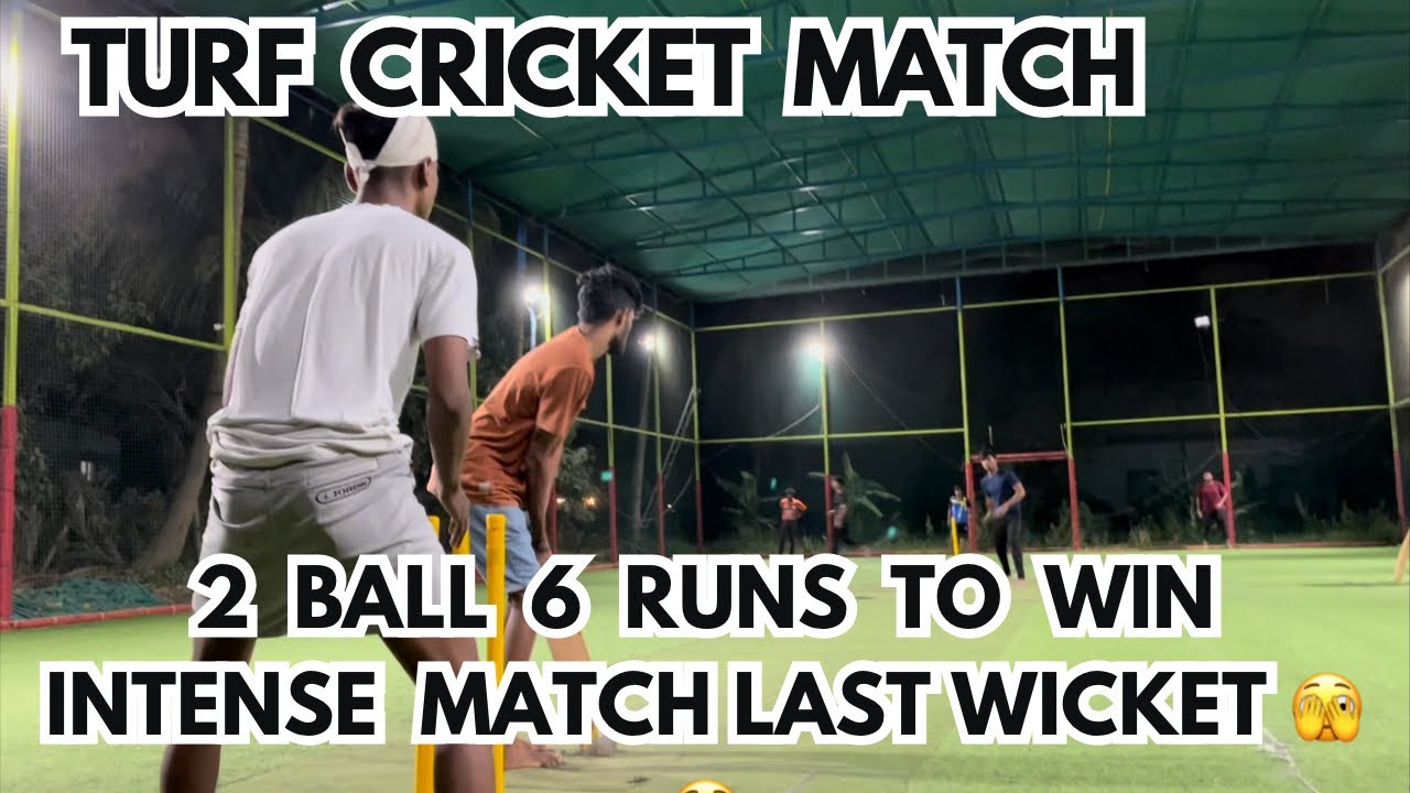 Epic Turf Cricket Battle,2 Ball 6 Intense Match 😱.