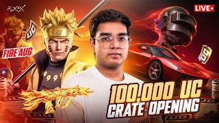 1,00,000 UC NARUTO AND FERRARI CRATE OPENING 🔥| TAG HYDRO IS LIVE! screenshot 4