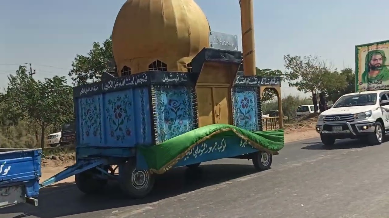 انطلاق اكبر موكب في العراق موكب الشوملي نحو كربلاء المقدسه