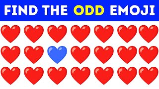 Find THE ODD One Out | Easy, Medium, Hard | Emoji Quiz