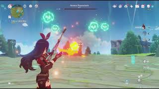 How to defeat Anemo Hypostasis #gamergirl #genshinimpact #genshinimpactedit #genshinimpactgameplay 
