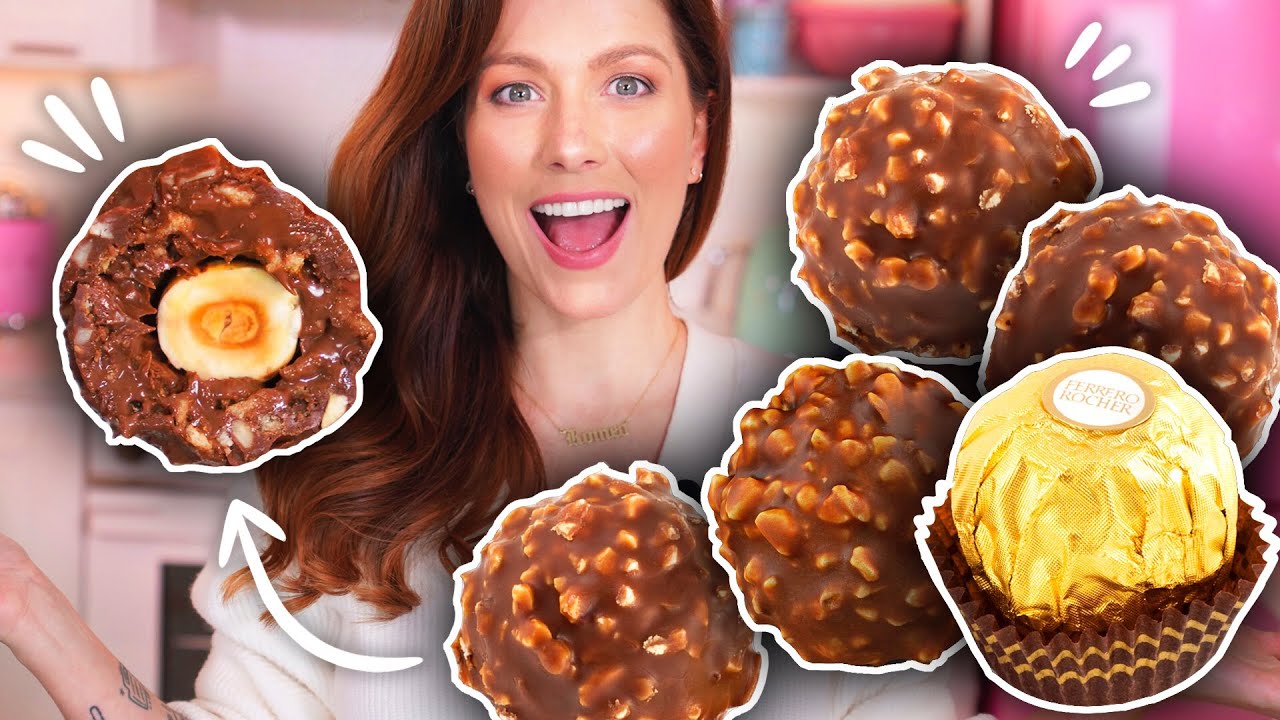 HAZ TUS PROPIOS FERRERO - SIN MOLDE, CON 4 INGREDIENTES, ¡Y EN 3 PASOS! | DACOSTA'S BAKERY