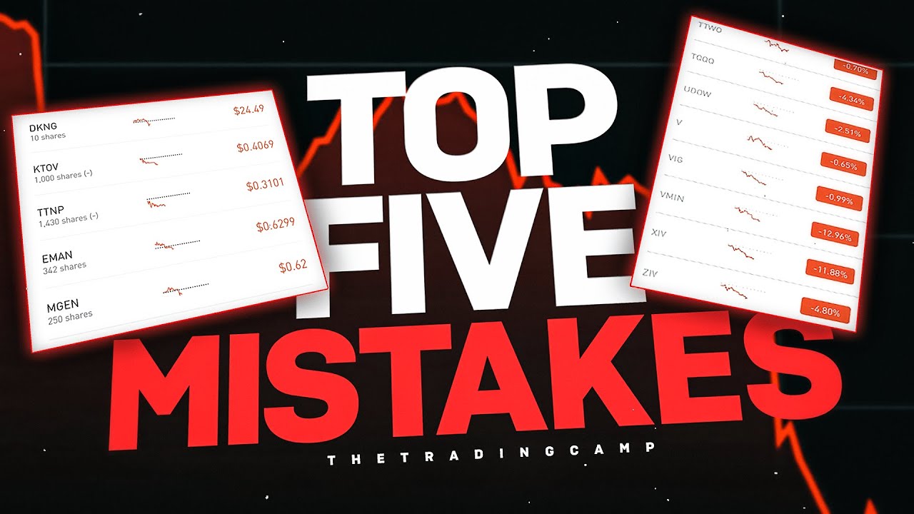 TOP 5 Day Trading Beginner Mistakes Costing YOU Money - YouTube