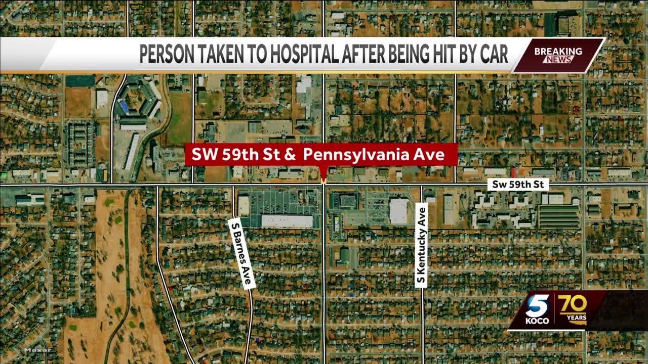 Person taken to hospital after being hit by vehicle in southwest OKC ...