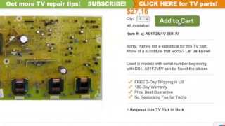 Philips LCD TV Repair Tips: A91F2M1V-001-IV How to Replace a Backlight Inverter CBA Tutorial