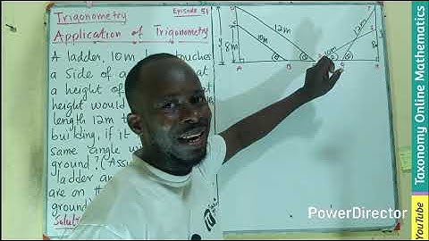 Trigonometry Tutorial Episode 51: Finding Building Height by Application of Trigonometry