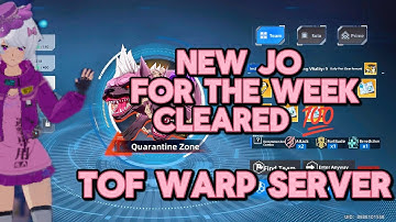 New Job Operation Quarantine Zone Cleared TANK POV | Tower of Fantasy Warp Server