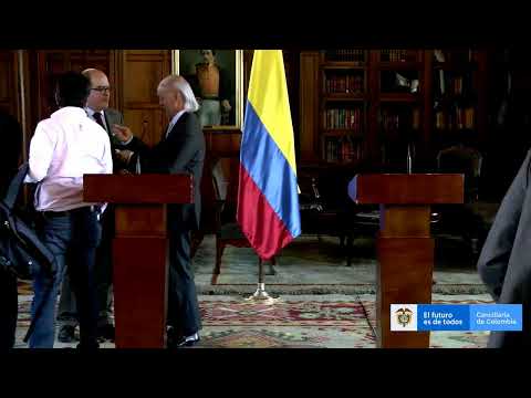 defensa y justicia Rueda de prensa de los cancilleres de Colombia y Venezuela