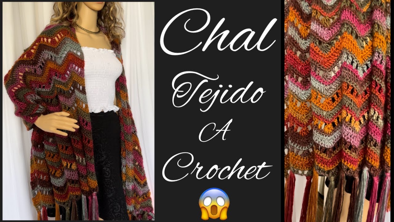 Chal/ Rebozo Tejido a Crochet *Paso a Paso*