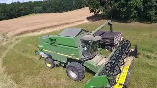 ŽNĚ 2023 -  JEČMEN A ŘEPKA, JOHN DEERE T670i JOHN DEERE 2266, DEUTZ - FAHR. HARVEST BARLEY + RAPE.