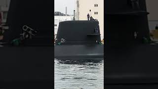 The Silent Guardians Beneath the Sea | JMSDF Oyashio-class submarine returning to port