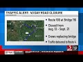 Route 100 in Bridgewater to close for more than a month for bridge replacement