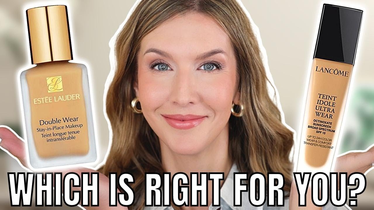 ESTEE LAUDER DOUBLE WEAR vs LANCOME TEINT IDOLE | Comparison & Wear