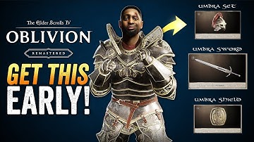Oblivion Remastered - Get the BEST Sword & Armor Set EARLY! (Umbra Set Guide)