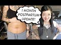 1 Month Postpartum Update | Belly Shot, Weight Loss, C-Section Recovery & Baby Blues