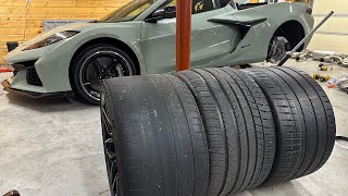 C8 Z06 and ERay Tire Comparison  2R, 4S, and All Season 4+