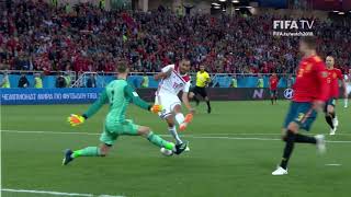 Khalid BOUTAIB Goal - Spain v Morocco - MATCH 36