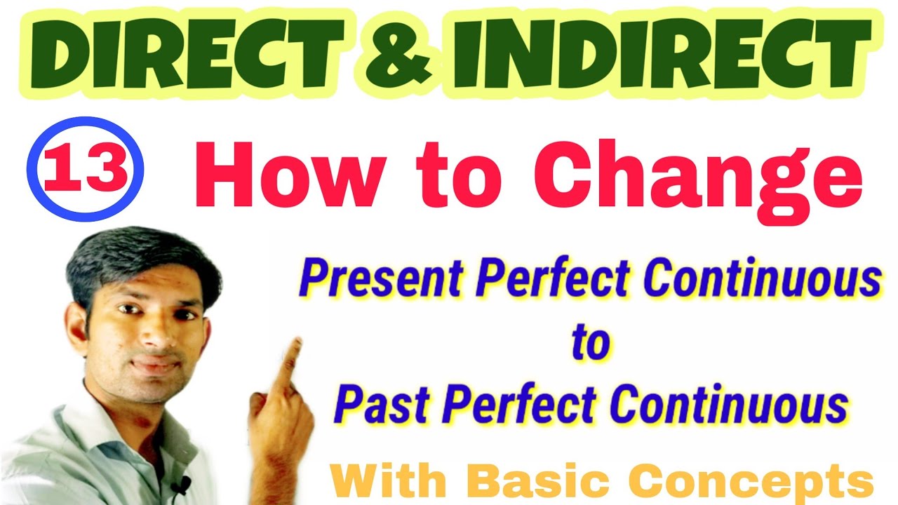 present perfect continuous indirect speech