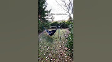 New! The Nomad Hammock Stand makes hammock camping easier than ever. #hammockstand #hammockcamping