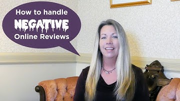 How to handle negative online reviews