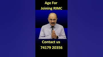 RIMC exam Age 2023 | How to join NDA through RIMC || Age RIMC - RIMC Age