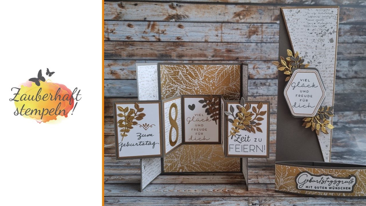 Double Accordion Gate Fold Card | Besondere Geburtstagskarte | WOW-Effekt | Stampin' Up! | Fun fold