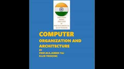 JABEN INDIA,COMPUTER ORGANISATION AND ARCHITECTURE BOOK