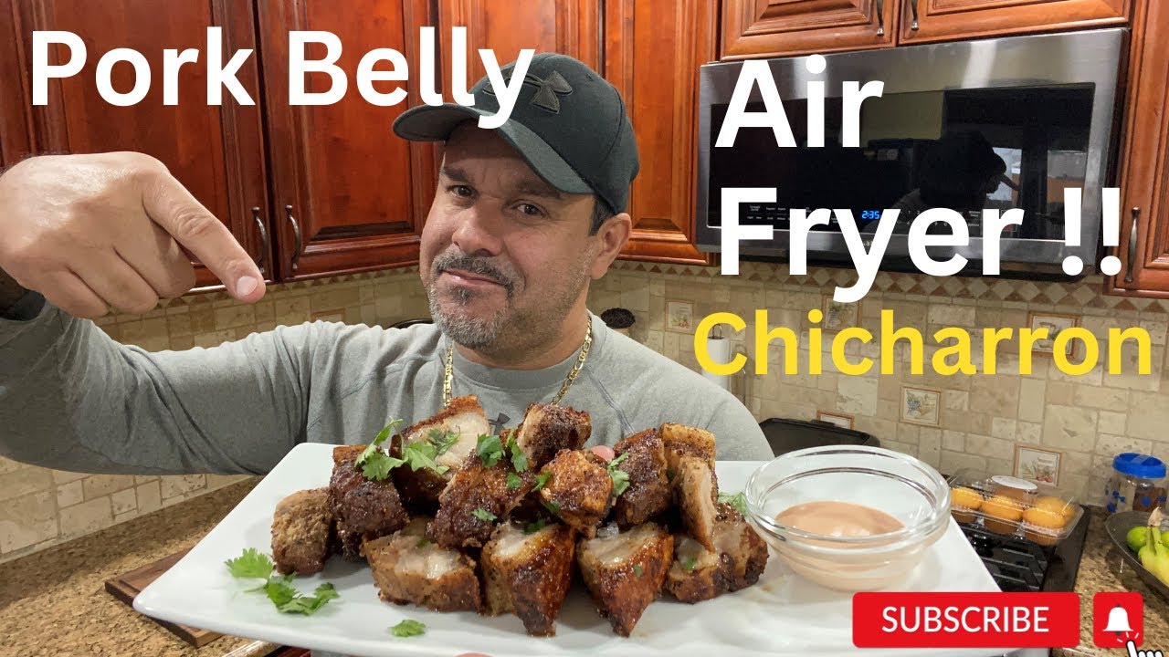 Air Fryer Crispy Pork Belly chicharron