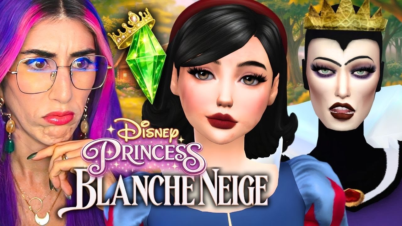 Princess Disney Challenge : je crée Blanche Neige 👑| SIMS 4 [LIVE REPLAY]