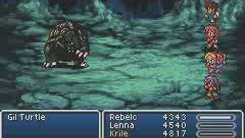 Final Fantasy V Sealed Temple Boss 1: Gil Turtle Returns