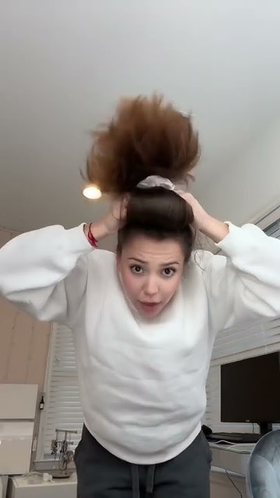  Trying the quick bun tutorial #shorts - YouTube