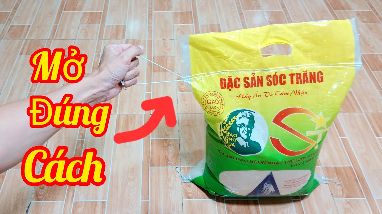 Mẹo hây, biết cách nầy bạn sẽ mở miệng bao nhanh đơn giản và hiệu quả