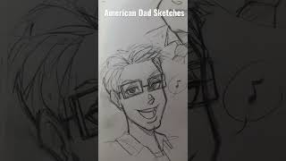 Drawing American Dad in my Sketchbook