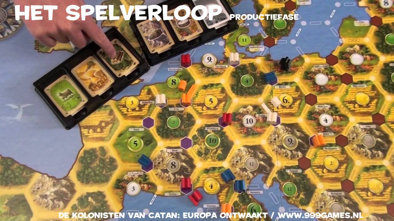 Onzuiver machine rand De Kolonisten van Catan: Europa Ontwaakt Speluitleg - 999 Games - YouTube